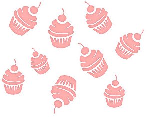 SRA-120 FUNDO ESTAMPARIA CUPCAKES 13X10