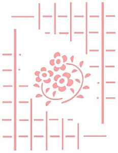 SRA-124 ESTAMPARIA GRADES E FLORES 13X17