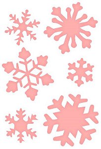 SRA-126 FUNDO ESTAMPARIA FLOCO DE NEVE 8X11