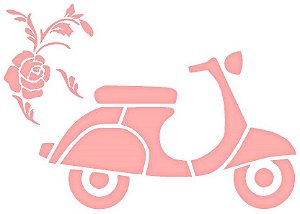 SRA-168 MOTO COM ROSAS 24X16