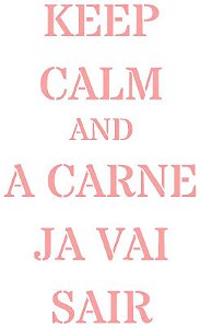 SRA-202 FRASE PARA AVENTAL KEEP CALM 19X28