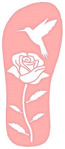 SRA-213 CHINELO ESTAMPA ROSA 25,5X10