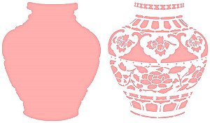 SRA-245 VASO ORIENTAL SOBREPOSIÇÃO 30X40