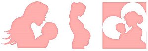 SRA-258 KIT 3 SILHUETAS MÃE