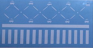 SRA-353 ESTAMPA PAPEL DE PAREDE CARRINHOS 14X28