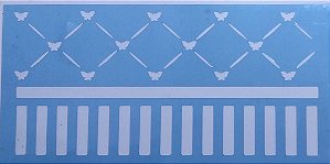 SRA-355 ESTAMPA PAPEL DE PAREDE BORBOLETAS 14X28