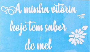SRA-371 FRASE SABOR DE MEL 23x13