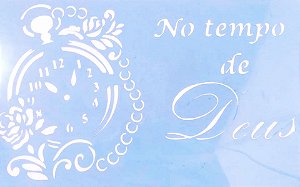 SRA-385 FRASE E RELÓGIO 14X32
