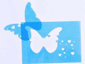 SRA-405 - BORBOLETA E CORAÇÕES 14X14