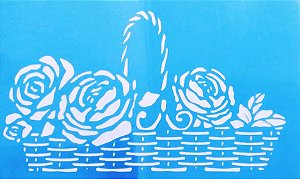 SRA-476 CESTA COM ROSAS 21X34