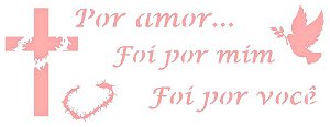SRA-556 FRASE PARA TOALHA CRUZ 35X13