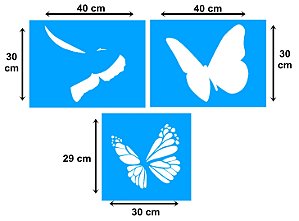 SRA-596 BORBOLETA 3D PARA COLCHA