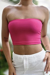 Top Faixa Rosa Pink