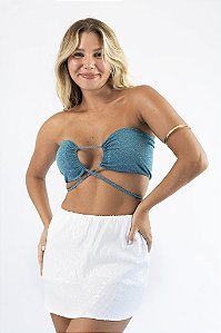 Top Angra Lurex Azul