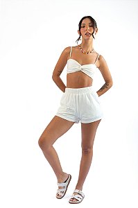 Short Verão Marbela Off White