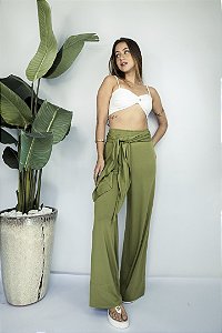 Pantalona Laço Verde Musgo