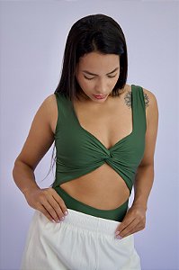 Body Barbara Verde Militar