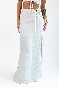 Saia Letícia Longa Off White