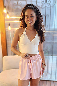 Short Saia Rosa