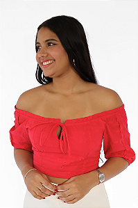 Top Liz Laise Vermelho