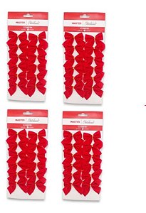 Kit Com 960 Laços Vermelhos Enfeite De Árvore De Natal 6,5cm