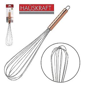 Batedor De Claras Fouet Manual De Inox Com Cabo Rose Gold Hauskraft