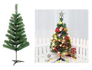 Árvore De Natal Pinheiro Cor Verde Canadense 90cm A0011