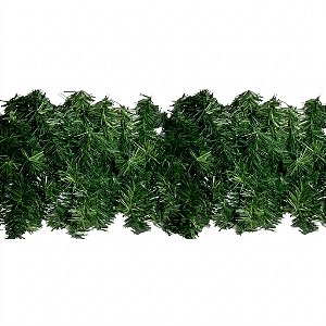 Festão Aramado Cor Verde 120 Galhos 1,80 Metros Decoração Natal