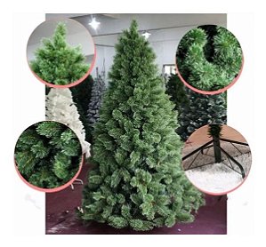 Árvore De Natal Verde Com Neve Luxo 1.50m 260 Galhos A0615m