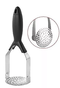 Amassador Espremedor De Batata Purê Legume Inox Dobrável