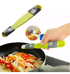 Colher Medida Retrátil Cozinha 9 Medida Grama Compacta Cor Verde-claro