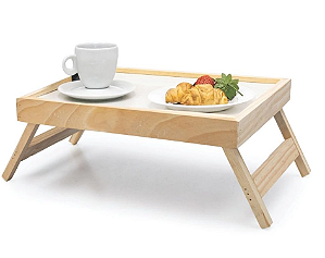 Bandeja Mesa De Cama Com Pés Para Refeições E Café Da Manhã