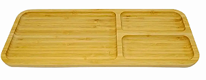 Petisqueira C/ 3 Divisórias De Bambu Imporiente