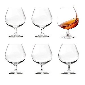 JG DE 6 TAÇAS PARA CONHAQUE BOHEMIA/GASTRO CRISTAL 690ml