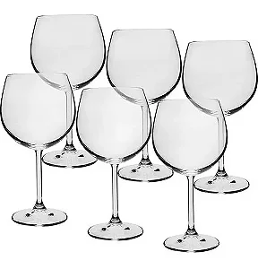 Jogo De 6 Taças De Gin Colibri Em Cristal 570ml Bohemia