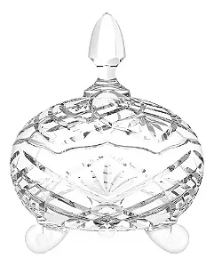 Bomboniere Potiche Em Vidro 1.2l Lavander Baleiro Doces