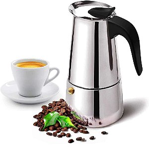 Cafeteira Italiana 9 xícaras Ke Home Material Em Aço Inox 500 Ml