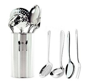 Conjunto de Utensílios para Cozinha em Inox - Wincy