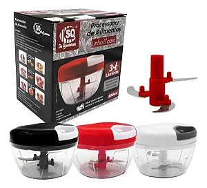 Mini processador manual de alimentos triturador 500 ml