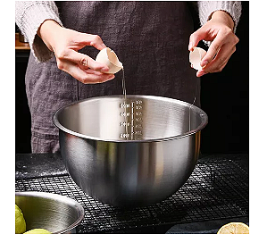 Tigela em Aço Inox Mixing Bowl 28 cm - Ke Home