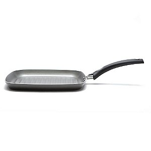 Bistequeira Frigideira de Alumínio Antiaderente Turim 24 Cm Tramontina Cinza