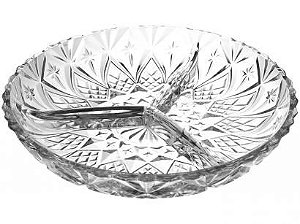 Petisqueira Com 3 Divisões Em Vidro - Unicasa