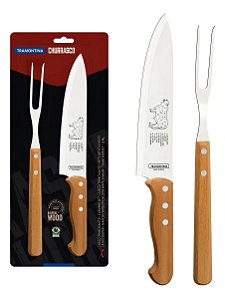 Kit Churrasco Tramontina 2 peças 22399/074 Faca Garfo