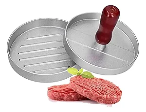 Forma Modeladora Para Hambúrguer Caseiro Artesanal 12cm Cor Cinza
