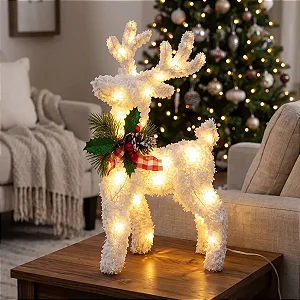 Rena Enfeite Natal Wincy 30cm Led Luxo Aramada Bivolt