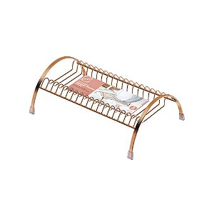 Escorredor E Guarda Pratos Rosé Gold - Arthi