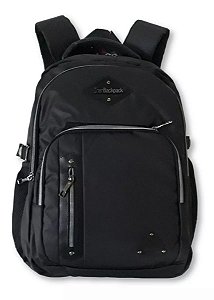 Mochila de Costas Reforçada p/ Notebook Cor Preta