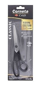 Tesoura De Costura Aço  Inox Classic 7.1/2  Corneta