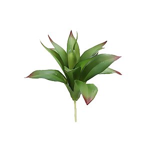 Jogo Com 3 Plantas Artificiais Ornamental Mini Agave 20 Cm Decoração