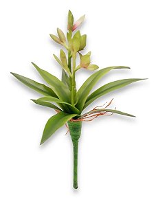 Mini Orquídea Com Raiz Planta Artificial Decoração 23 Cm